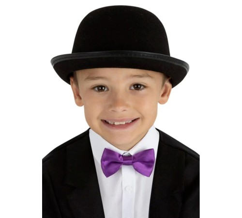Charlie Chaplin Stil Çocuk Şapkası – Siyah Melon Parti Şapkası Charlie Chaplin Stil Çocuk Şapkası – Siyah Melon Parti Şapkası