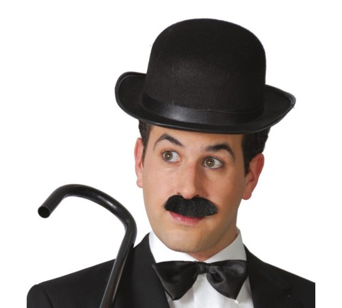 Charlie Chaplin Stil Yetişkin Şapkası – Siyah Melon Parti Şapkası Charlie Chaplin Stil Yetişkin Şapkası – Siyah Melon Parti Şapkası