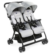 Chicco Ohlala Twin İkiz Bebek Arabası Silver
