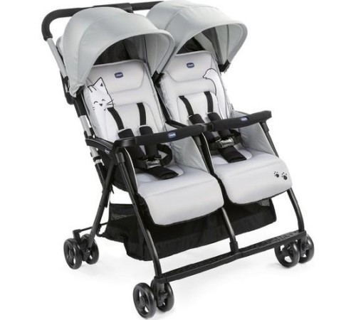 Chicco Ohlala Twin İkiz Bebek Arabası Silver Chicco Ohlala Twin İkiz Bebek Arabası Silver