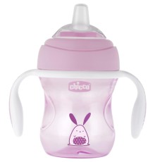   Yumuşak Uçlu Geçiş Bardağı 4 Ay+ Kız 200 ml