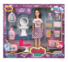 Cindy Doll Bebekli Lavabo ve Temizlik Seti 02452