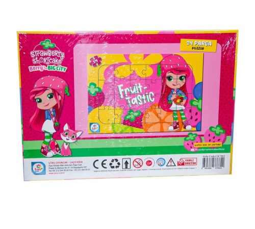 CK7862 Çilek Kız 24 Parça Frame Puzzle 1 - Utku Oyuncak CK7862 Çilek Kız 24 Parça Frame Puzzle 1 - Utku Oyuncak