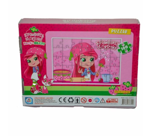 CK7879 ÇİLEK KIZ 100 Parça Kutu Puzzle-Utku CK7879 ÇİLEK KIZ 100 Parça Kutu Puzzle-Utku