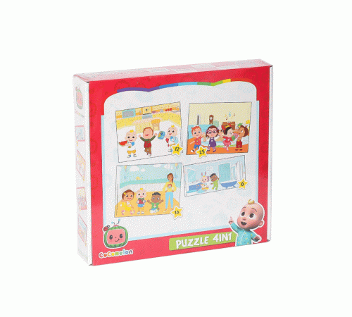 CO7899 Cocomelon 4IN1 Puzzle -Laço CO7899 Cocomelon 4IN1 Puzzle -Laço