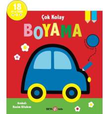 Çok Kolay Boyama Arabalı Resim Kitabım