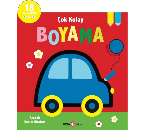 Çok Kolay Boyama Arabalı Resim Kitabım