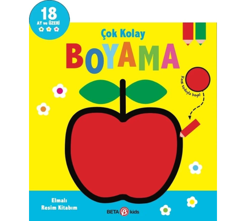 Çok Kolay Boyama Elmalı Resim Kitabım