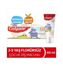 Colgate Kids Portakal Aromalı Florürsüz Diş Macunu 3-5 Yaş 60 ml