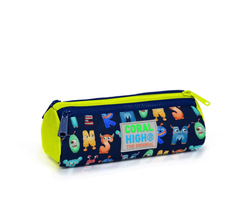Coral High Kids Lacivert Neon Sarı Monster Desenli Üç Bölmeli Kalem Çantası 22026 Coral High Kids Lacivert Neon Sarı Monster Desenli Üç Bölmeli Kalem Çantası 22026