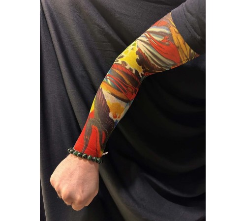 Çorap Dövme Giyilebilir Kol Bacak Dövmesi Likralı 2 Adet Model 24