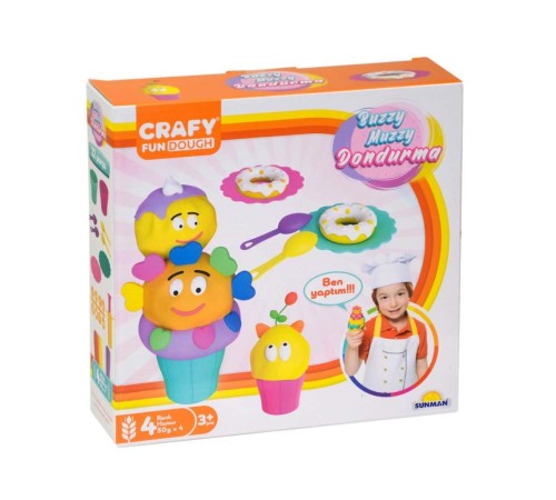 Crafy Buzzy Muzzy Dondurma Oyun Hamuru Seti 200 gr Crafy Buzzy Muzzy Dondurma Oyun Hamuru Seti 200 gr