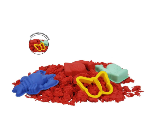 Crafy Kırmızı Kinetik Kum 500 g Crafy Kırmızı Kinetik Kum 500 g