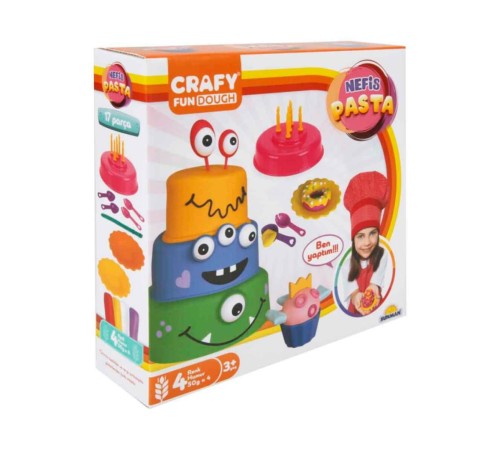 Crafy Nefis Pasta Oyun Hamur Seti 17 Parça 200 gr. Crafy Nefis Pasta Oyun Hamur Seti 17 Parça 200 gr.