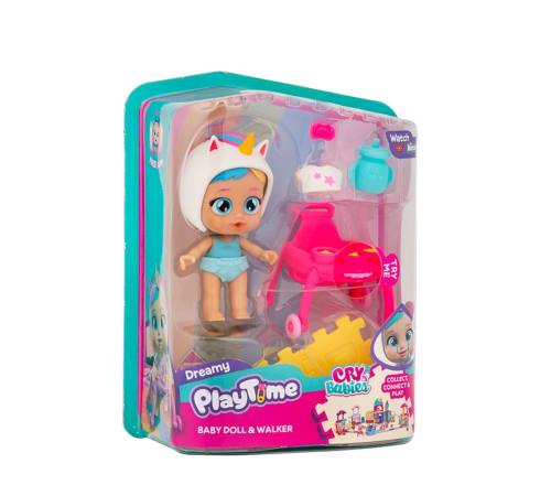 Cry Babies Play Time Mini Bebek ve Yürüteç Cry Babies Play Time Mini Bebek ve Yürüteç