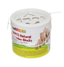 CS-8832 NATURAL AHŞAP BLOK 50 PARÇA