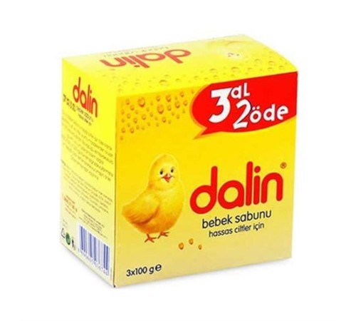 Dalin Bebek Sabunu Klasik 3'Lü 3x100 Gr Dalin Bebek Sabunu Klasik 3'Lü 3x100 Gr