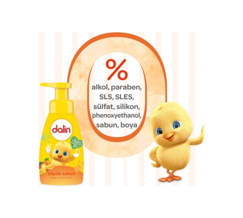 Dalin Köpük Sabun Mango ve Portakal Kokulu 200 ml Dalin Köpük Sabun Mango ve Portakal Kokulu 200 ml