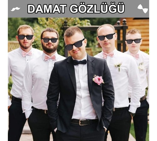 Damat Gözlüğü – Düğün ve Bekarlığa Veda Partisi Aksesuarı Damat Gözlüğü – Düğün ve Bekarlığa Veda Partisi Aksesuarı