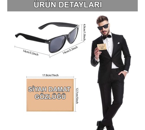 Damat Gözlüğü – Düğün ve Bekarlığa Veda Partisi Aksesuarı Damat Gözlüğü – Düğün ve Bekarlığa Veda Partisi Aksesuarı