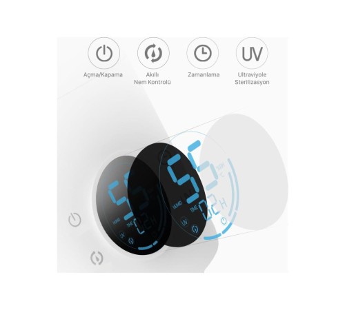 Deerma Ultraviyole Ultrasonic Soğuk Buhar Makinesi F628S Deerma Ultraviyole Ultrasonic Soğuk Buhar Makinesi F628S