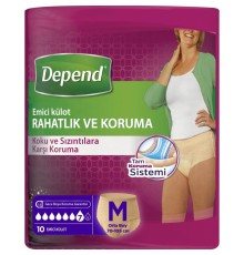 Depend Emici Külot Orta Boy Kadın 10 Adet