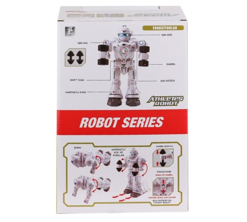 DF-6026 Işıklı ve Müzikli Hareketli Atletik Sporcu Robot -Vardem Oyuncak DF-6026 Işıklı ve Müzikli Hareketli Atletik Sporcu Robot -Vardem Oyuncak
