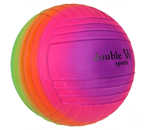 DoubleWSportsGökkuşağıTırtıklıPVCTop23cm