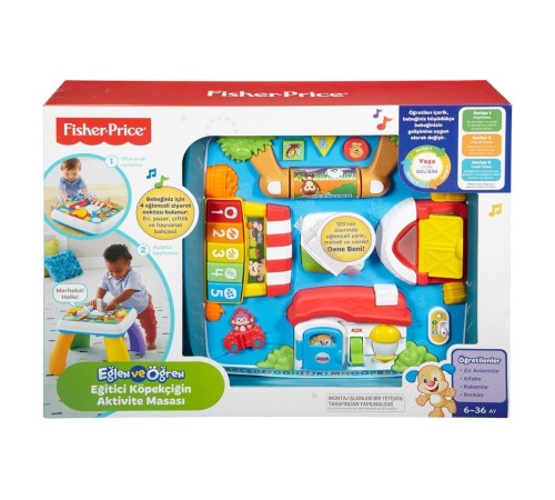 DRH44 Fisher-Price® Yaşa Göre Gelişim Eğitici Köpekçiğin Aktivite Masası Türkçe ve İngilizce DRH44 Fisher-Price® Yaşa Göre Gelişim Eğitici Köpekçiğin Aktivite Masası Türkçe ve İngilizce