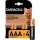 Duracell 4'Lü AAA İnce Kalem Pil