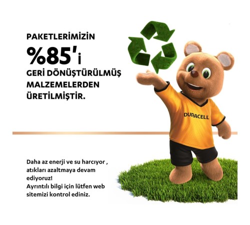 Duracell 4'Lü AAA İnce Kalem Pil Duracell 4'Lü AAA İnce Kalem Pil