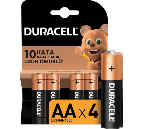 Duracell 4Lü AA Kalem Pil Duracell 4Lü AA Kalem Pil