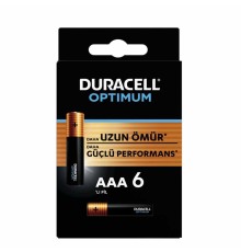 Duracell 6Lı Optimum AAA Kalem Pil
