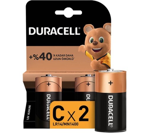 Duracell Basic C Boy Pil 2Li Duracell Basic C Boy Pil 2Li