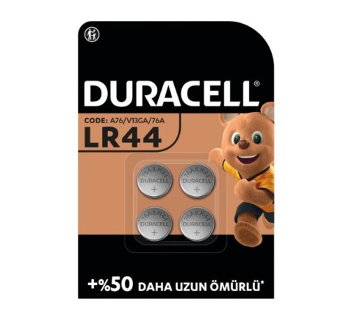 Duracell Özel Alkalin 4'Lü 1,5V Düğme Pil LR44 Duracell Özel Alkalin 4'Lü 1,5V Düğme Pil LR44
