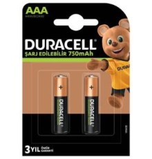 Duracell Şarj Edilebilir Pil 2'Li AAA 750 mAh
