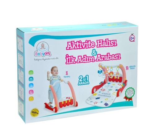 E0634 AKTİVİTE HALISI İLK ADIM ARABASI PEMBE E0634 AKTİVİTE HALISI İLK ADIM ARABASI PEMBE