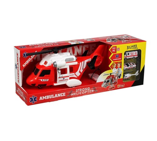 ERN-2004 Heroes Toys Helikopter Ambulans Seti Arabalı- Eren Oyuncak ERN-2004 Heroes Toys Helikopter Ambulans Seti Arabalı- Eren Oyuncak