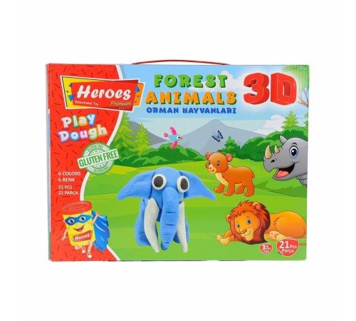 ERN-571 Heroes 3D Orman Hayvanları Seti - Eren Eğitici Oyuncak ERN-571 Heroes 3D Orman Hayvanları Seti - Eren Eğitici Oyuncak