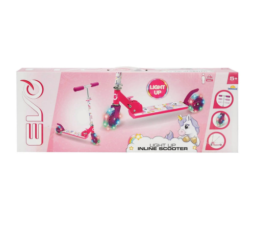 Evo 2 Tekerlekli Katlanabilir Unicorn Inline Işıklı Scooter Evo 2 Tekerlekli Katlanabilir Unicorn Inline Işıklı Scooter