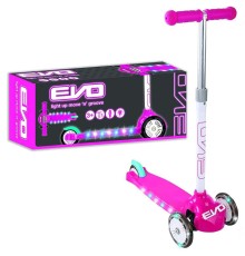 Evo Işıklı Move N Groove Pembe Üç Tekerlekli Scooter