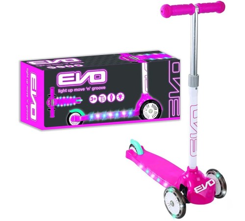 Evo Işıklı Move N Groove Pembe Üç Tekerlekli Scooter Evo Işıklı Move N Groove Pembe Üç Tekerlekli Scooter