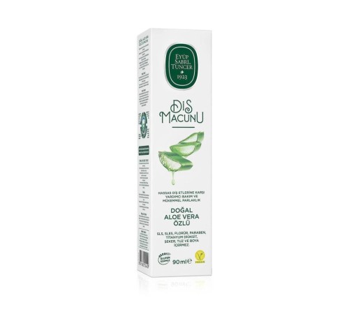 Eyüp Sabri Tuncer Doğal Diş Macunu 90 Gr Aloe Vera Eyüp Sabri Tuncer Doğal Diş Macunu 90 Gr Aloe Vera