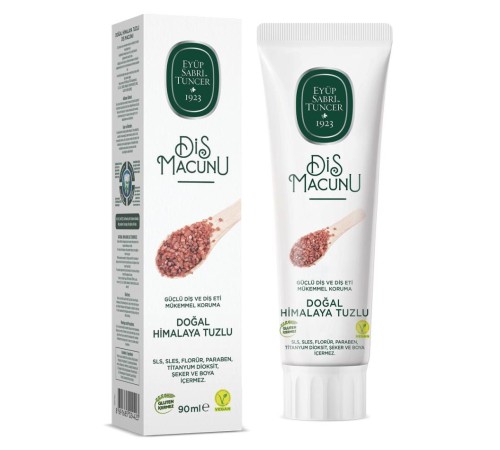 Eyüp Sabri Tuncer Doğal Diş Macunu 90 Gr Himalaya Tuzlu Eyüp Sabri Tuncer Doğal Diş Macunu 90 Gr Himalaya Tuzlu