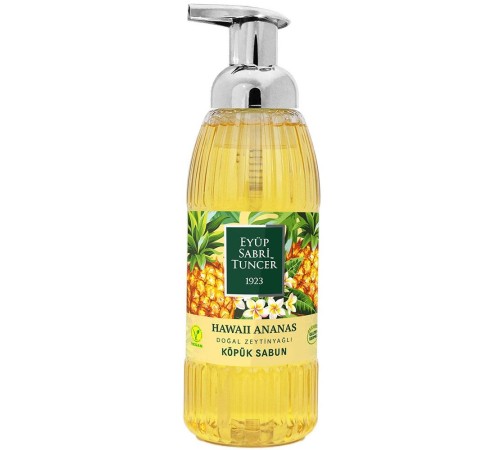 Eyüp Sabri Tuncer Doğal Zeytinyağlı Köpük Sabun 500 ml Hawaii Ananas Eyüp Sabri Tuncer Doğal Zeytinyağlı Köpük Sabun 500 ml Hawaii Ananas
