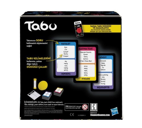 Nessi World F5254 Hasbro Gaming - Tabu +13 yaş