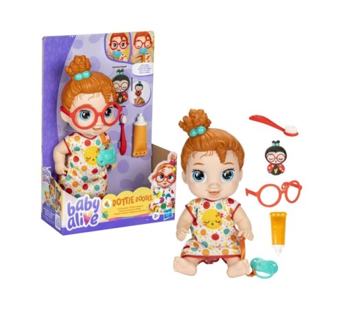 F9965 Baby Alive Uykucu Bebeğim Kırmızı Saçlı Dottie Doodle +3 yaş