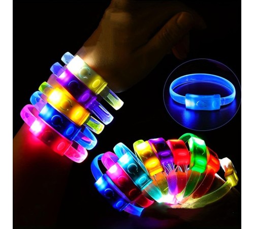 Festival & Parti LED Bileklik 3 Farklı Mod Işıklı 1 Adet Festival & Parti LED Bileklik 3 Farklı Mod Işıklı 1 Adet