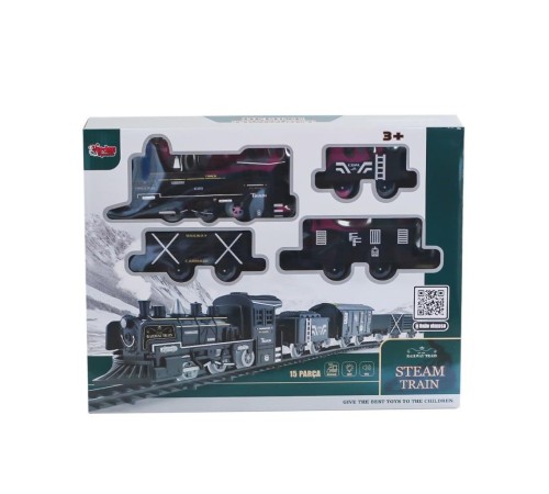 FF-1603C-4C Sesli ve Işıklı Buharlı Tren Oyun Seti -Vardem Oyuncak FF-1603C-4C Sesli ve Işıklı Buharlı Tren Oyun Seti -Vardem Oyuncak