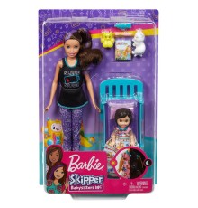 FHY97 Barbie Bebek Bakıcısı Bebeği ve Aksesuarları Oyun Seti